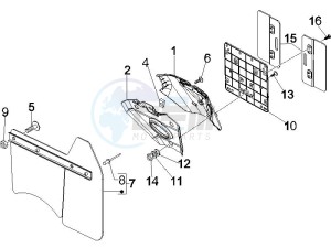 GTV 125 4T (Euro 3) drawing Rear cover - Splash guard