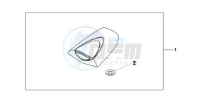 CBR600RAA Korea - (KO / ABS) drawing SEAT COWL *NHB01*