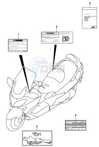 AN650 BURGMAN drawing LABEL