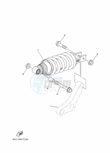 MT-07 MTN690 (BATS) drawing REAR SUSPENSION