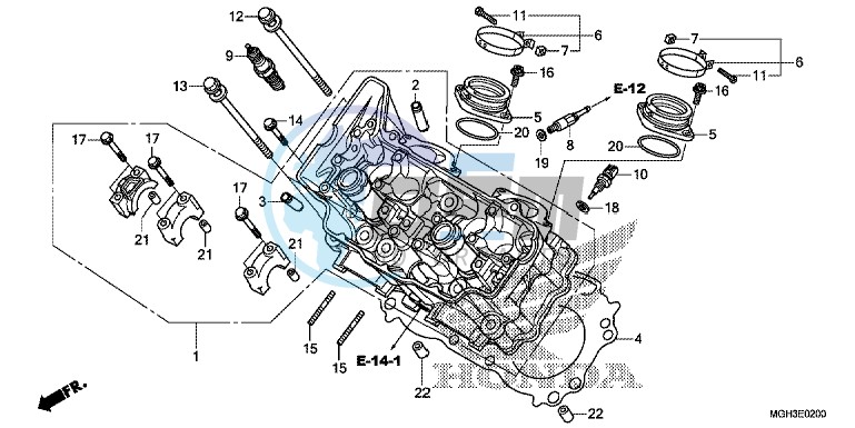 CYLINDER HEAD (FRONT)