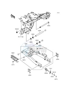 NINJA_300_ABS EX300BFFA XX (EU ME A(FRICA) drawing Swingarm