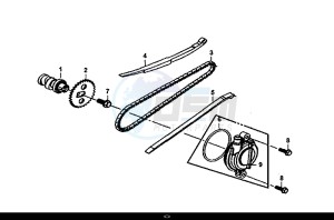 MIO 50I (25 KM/H) (FS05W1-NL) (E4) (L8-M0) drawing CAM SHAFT CYL. HEAD L. SIDE COVER