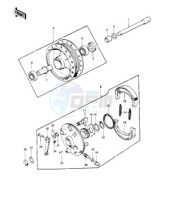 G4 TR (D-E) 100 drawing FRONT HUB_BRAKE -- 74-75- -