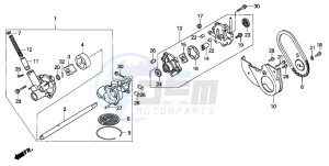 GL1500A GOLDWING ASPENCADE drawing OIL PUMP