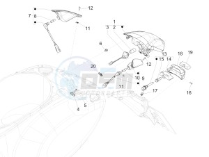 PRIMAVERA 125 4T 3V IGET IE ABS-NOABS E2-E4 (APAC) drawing Rear headlamps - Turn signal lamps