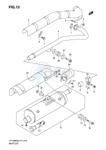 LT-F400 (P17) drawing MUFFLER