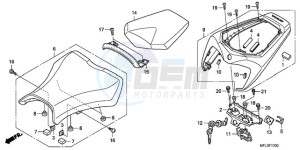 CBR1000RR9 UK - (E / MK) drawing SEAT