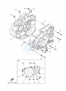 FZN250-A (B8H6) drawing CRANKCASE