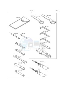 ZX 600 G [NINJA ZX-6R] (G1-G2) [NINJA ZX-6R] drawing OWNERS TOOLS