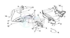 JET SPORT 50 drawing HEAD LIGHT COVER / SPEEDOMETER COWL / DASHBOARD