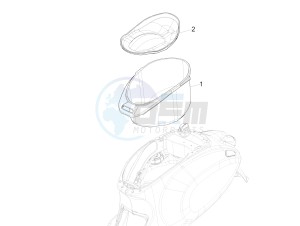 125 4T 3V ie Primavera (EMEA) (Ch, IT) drawing Helmet huosing - Undersaddle