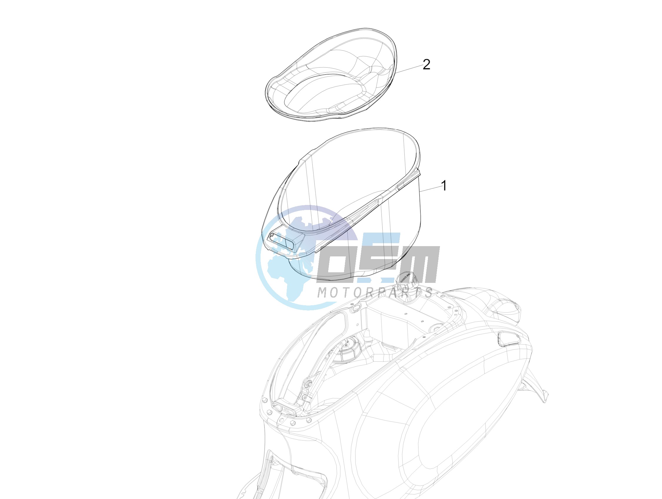 Helmet huosing - Undersaddle