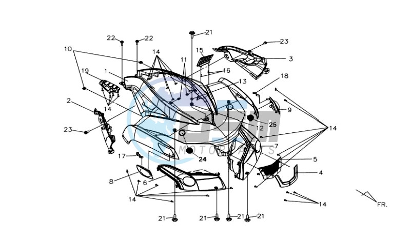 HEADLAMP CPL  / FR COWLING