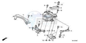 CBR1000RA9 Europe Direct - (ED / ABS MME) drawing STEERING DAMPER