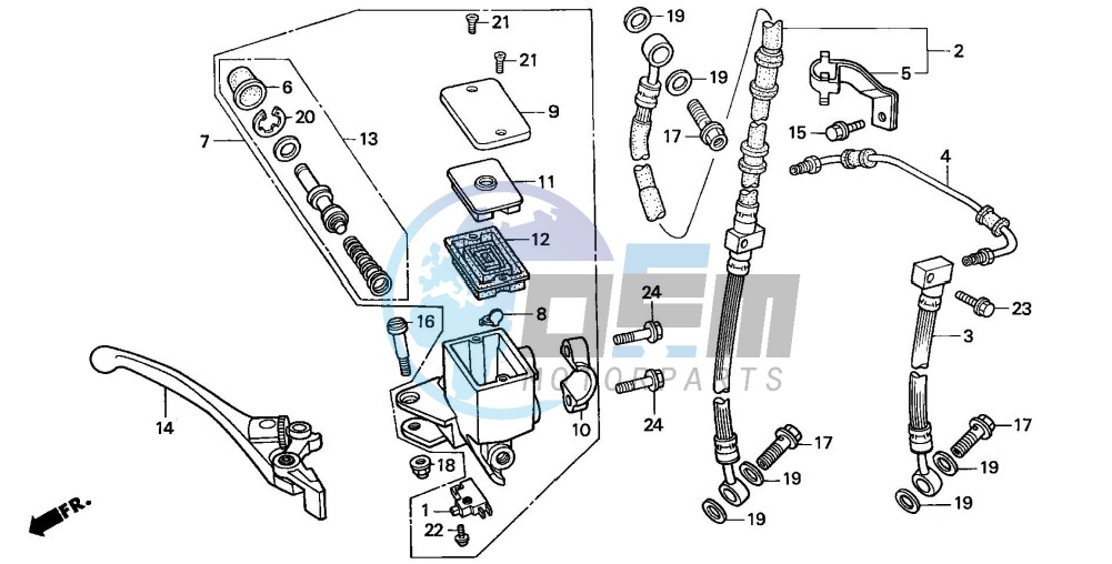 FRONT BRAKE MASTER CYLINDER (3)