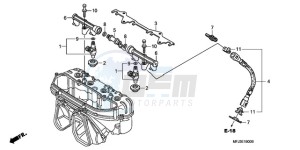 CBR600RR9 BR / MME - (BR / MME) drawing FUEL INJECTOR