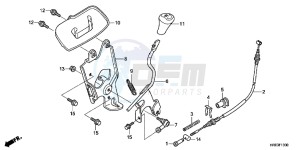 TRX500FED TRX500FE Europe Direct - (ED) drawing SELECT LEVER