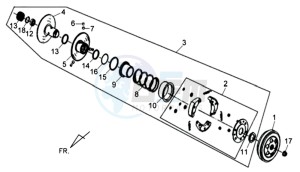 JET 4 50cc 45KMH drawing CLUTCH