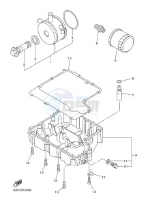 XJ6SA 600 DIVERSION (S-TYPE, ABS) (36DH 36DK) drawing OIL CLEANER