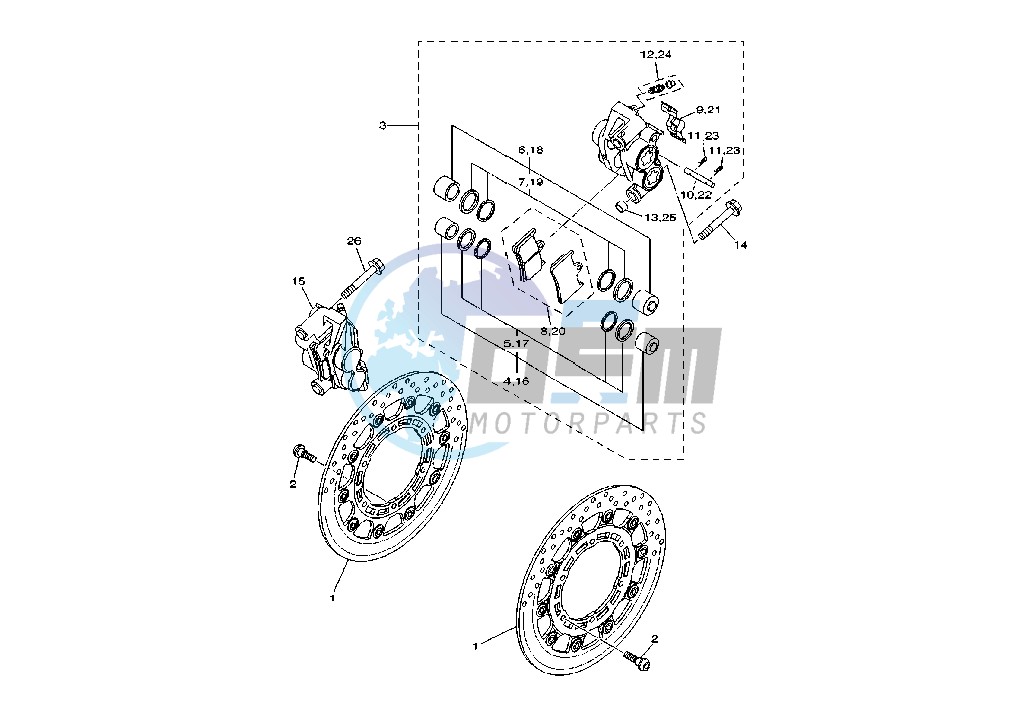 FRONT BRAKE CALIPER