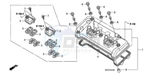 CB1000RA9 Europe Direct - (ED / ABS) drawing CYLINDER HEAD COVER