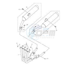 FJR AS 1300 drawing EXHAUST SYSTEM