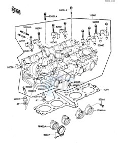 ZN 700 A [LTD SHAFT] (A1-A2) [LTD SHAFT] drawing CYLINDER HEAD