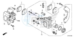 TRX420FAD TRX420 Europe Direct - (ED) drawing FRONT BRAKE CALIPER