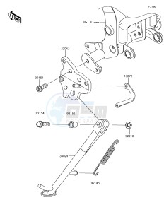 NINJA 650 EX650KHF XX (EU ME A(FRICA) drawing Stand(s)