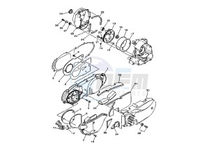 YP E MAJESTY 125 drawing CRANKCASE COVER