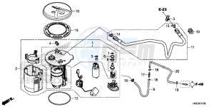 TRX500FM6G TRX680 Europe Direct - (ED) drawing FUEL PUMP