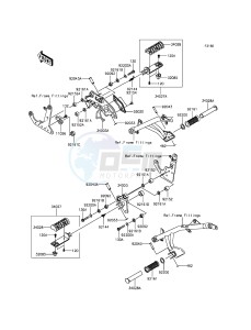 VULCAN S EN650AGF XX (EU ME A(FRICA) drawing Footrests