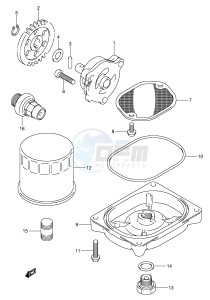 LT-F500F (P24) drawing OIL PUMP