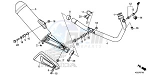 CBR300RF CBR300R Europe Direct - (ED) drawing EXHAUST MUFFLER