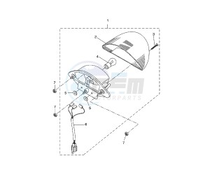 YQ AEROX 50 drawing TAILLIGHT