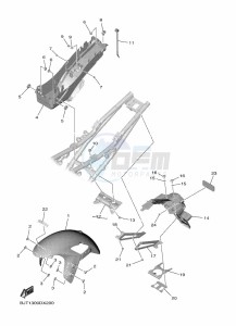 YZF690 YZF-R7 (BEB4) drawing FENDER