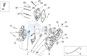 Scarabeo 125-200 ie Light drawing Crankcase