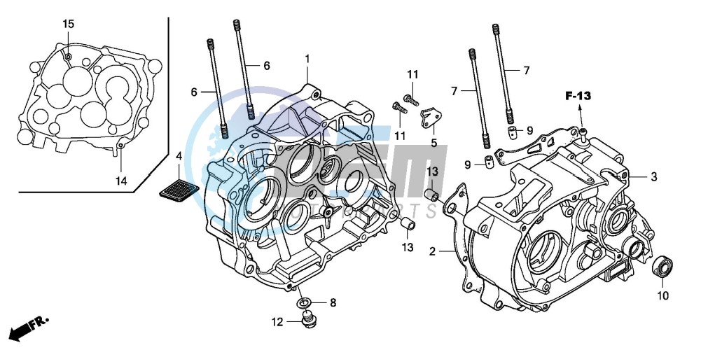 CRANKCASE (CRF100F)