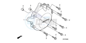 CB1000RAA France - (F / ABS CMF) drawing A.C. GENERATOR COVER