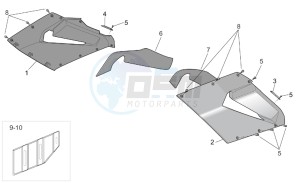 RST 1000 Futura drawing Central body - Upper fairings