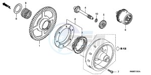 TRX680FAC drawing STARTING GEAR