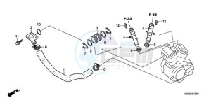 VT750CA9 Europe Direct - (ED / MME) drawing WATER PIPE