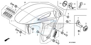 CBR1000RAA Europe Direct - (ED / ABS) drawing FRONT FENDER