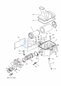 YFM450FWBD YFM45KPHK (BB5L) drawing INTAKE