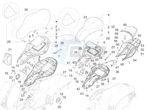 946 RED 125 4STR 3V ABS E4 (EMEA, APAC) drawing Saddle/seats