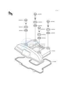 KL 650 B [TENGAI] (B2-B3) [TENGAI] drawing CYLINDER HEAD COVER