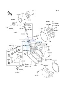 KX 85 A [KX85 MONSTER ENERGY] (A6F - A9FA) A9F drawing ENGINE COVER-- S- -