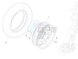 PRIMAVERA 150 4T 3V IGET ABS E4 (EMEA) drawing Front wheel