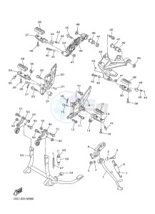 FJR1300AE FJR1300-AE (2PD1 2PD2 2PD6) drawing STAND & FOOTREST